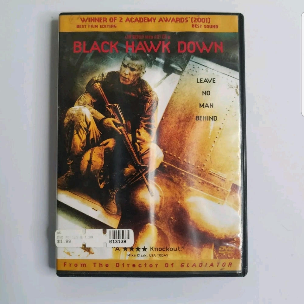 Black Hawk Down--DVD Josh Hartnett Tub7